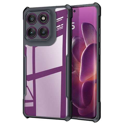XUNDD For Motorola Edge 60 Pro 5G Case Dropproof TPU + Acrylic Clear Back Phone Cover