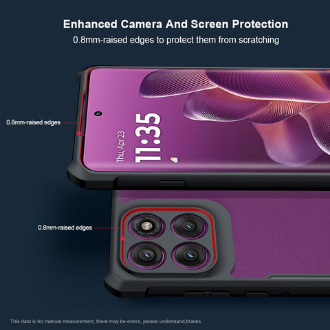 XUNDD For Motorola Edge 60 Pro 5G Case Dropproof TPU + Acrylic Clear Back Phone Cover