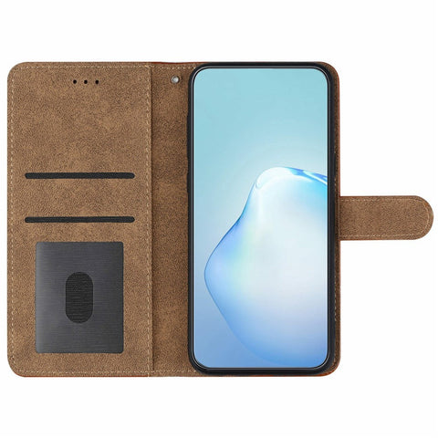 For iPhone 17 Case Flip Leather Retro Phone Cover Lines Imprinted