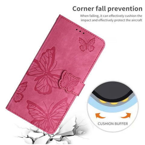 For iPhone Air Case Butterfly Design Flip Wallet Leather Phone Cover Skin-Touch