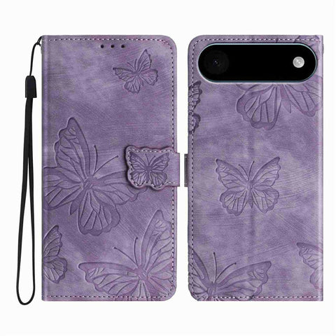 For iPhone Air Case Butterfly Design Flip Wallet Leather Phone Cover Skin-Touch