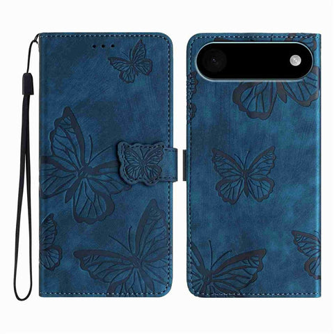 For iPhone Air Case Butterfly Design Flip Wallet Leather Phone Cover Skin-Touch