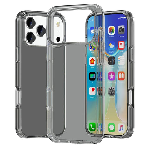 For iPhone 17 Pro Max Case PC + TPU Shockproof Clear Phone Cover