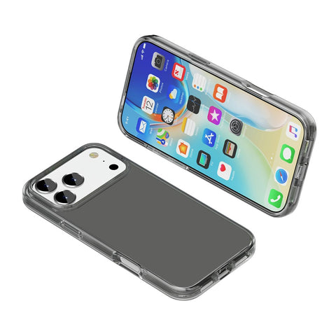 For iPhone 17 Pro Max Case PC + TPU Shockproof Clear Phone Cover