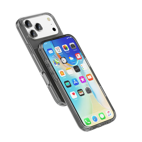 For iPhone 17 Pro Max Case PC + TPU Shockproof Clear Phone Cover