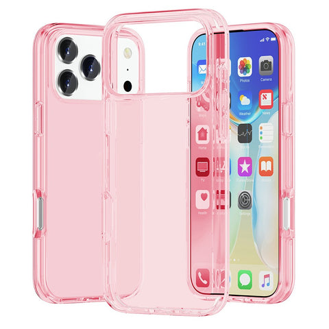 For iPhone 17 Pro Max Case PC + TPU Shockproof Clear Phone Cover