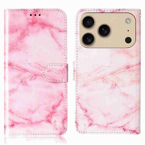 For iPhone 17 Pro Max Stand Case Marble Painted Folio Flip Leather Wallet Phone Cover