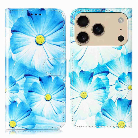 For iPhone 17 Pro Max Stand Case Marble Painted Folio Flip Leather Wallet Phone Cover