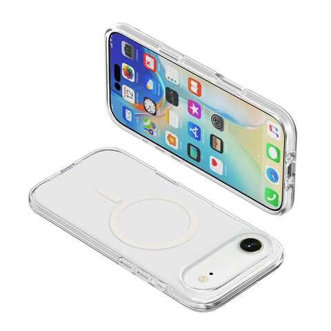 For iPhone Air Magnetic Case Compatible with MagSafe PC + TPU Clear Phone Cover