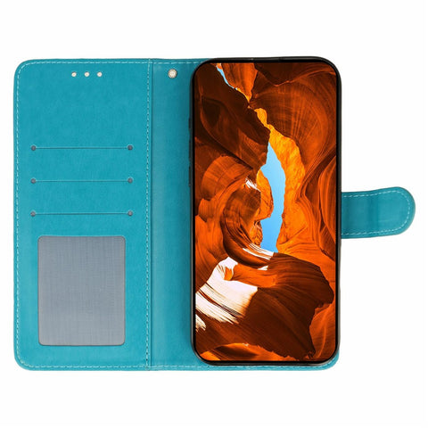 Phone Case For Oppo A5 Pro 5G (Global) / 4G (Global) / A5 Energy 5G (China) , Wallet Stand Imprinted Rose Butterfly PU Leather Cover