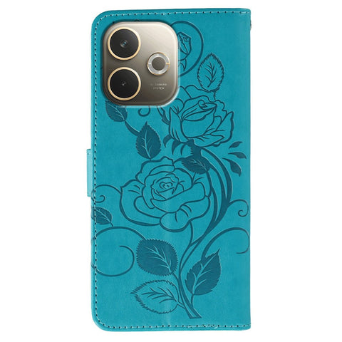 Phone Case For Oppo A5 Pro 5G (Global) / 4G (Global) / A5 Energy 5G (China) , Wallet Stand Imprinted Rose Butterfly PU Leather Cover