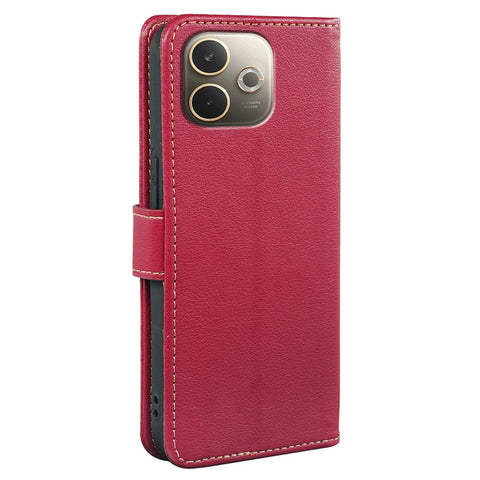 Phone Case For Oppo A5 Pro 5G (Global) / 4G (Global) / A5 Energy 5G (China) , RFID Blocking Wallet Litchi Texture Leather Cover Magnetic Clasp