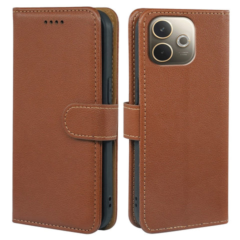 Phone Case For Oppo A5 Pro 5G (Global) / 4G (Global) / A5 Energy 5G (China) , RFID Blocking Wallet Litchi Texture Leather Cover Magnetic Clasp