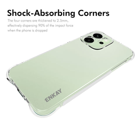 ENKAY HAT PRINCE For Oppo Reno14 5G (Global) Clear Phone Case   Shockproof Anti-slip TPU Cover