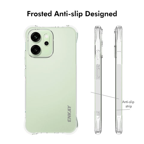 ENKAY HAT PRINCE For Oppo Reno14 5G (Global) Clear Phone Case   Shockproof Anti-slip TPU Cover