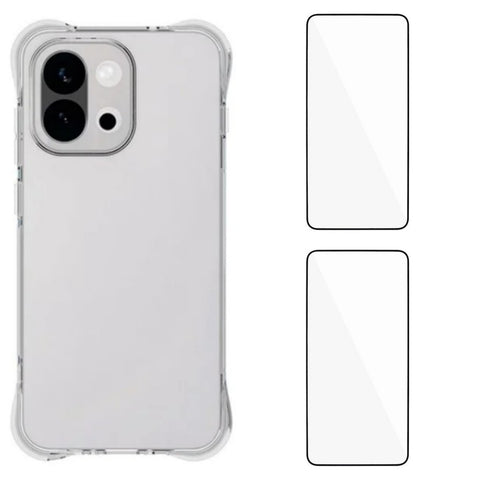 WANLONFENG For OnePlus 13s 5G TPU Case  WL2 Series 2.0mm Phone Cover with 2Pcs Tempered Glass Films