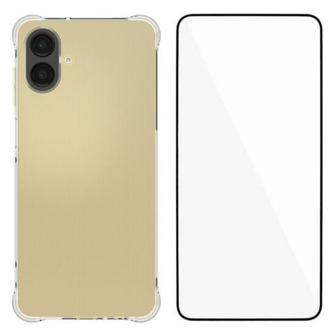 WANLONFENG For Samsung Galaxy A07 4G Case  WL Series 2.0mm TPU Phone Cover with Tempered Glass Film