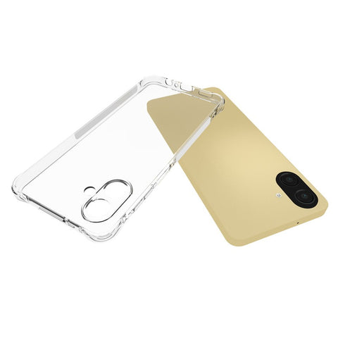 WANLONFENG For Samsung Galaxy A07 4G Case  WL Series 2.0mm TPU Phone Cover with Tempered Glass Film