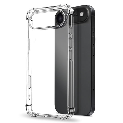 NORTHJO For iPhone Air Case Shockproof TPU Clear Phone Cover with Tempered Glass and Camera Lens Film
