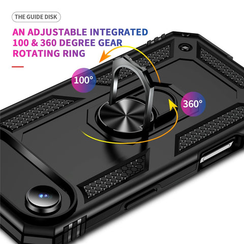For iPhone Air Case PC + TPU Phone Cover with Kickstand