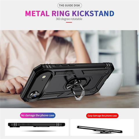 For iPhone Air Case PC + TPU Phone Cover with Kickstand