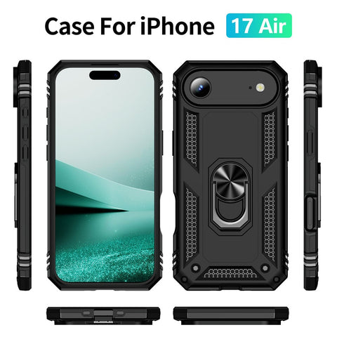 For iPhone Air Case PC + TPU Phone Cover with Kickstand