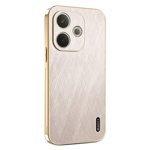 KADEM Phone Case For Oppo A5 Pro 5G (Global) / 4G (Global) / A5 Energy 5G (China) , Electroplating Silk Texture PU + TPU Back Cover