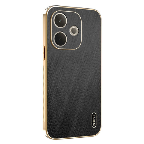 KADEM Phone Case For Oppo A5 Pro 5G (Global) / 4G (Global) / A5 Energy 5G (China) , Electroplating Silk Texture PU + TPU Back Cover