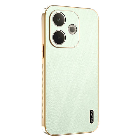 KADEM Phone Case For Oppo A5 Pro 5G (Global) / 4G (Global) / A5 Energy 5G (China) , Electroplating Silk Texture PU + TPU Back Cover