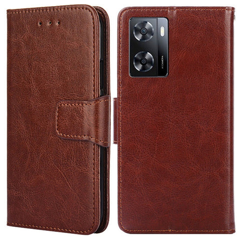 For Oppo A57s 4G / A57e 4G / A57 4G Shockproof Textured PU Leather Phone Case Wallet Stand Folio Flip Cell Phone Cover