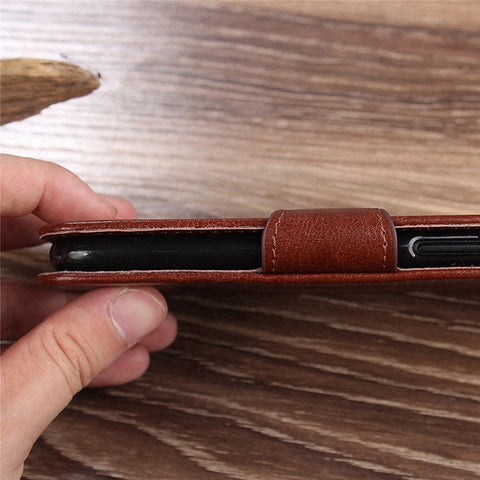 For Oppo A57s 4G / A57e 4G / A57 4G Shockproof Textured PU Leather Phone Case Wallet Stand Folio Flip Cell Phone Cover