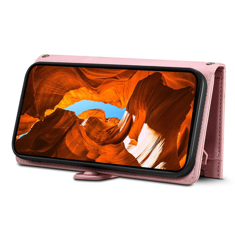 ESEBLE Star Series For Motorola Edge 60 Pro 5G Case Zipper Wallet Leather Stand Phone Cover with Wrist Strap