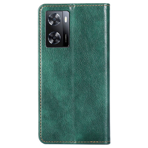 For Oppo A57s 4G / A57e 4G / A57 4G PU Leather Magnetic Auto Closing Anti-drop Case Phone Wallet Stand Protective Cover