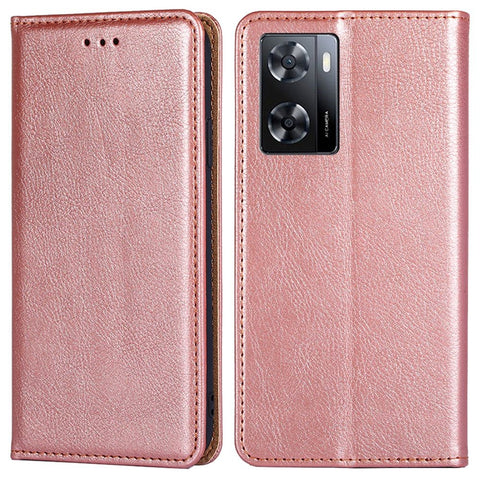 For Oppo A57s 4G / A57e 4G / A57 4G PU Leather Magnetic Auto Closing Anti-drop Case Phone Wallet Stand Protective Cover