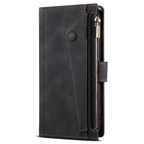 ESEBLE Star Series For Motorola Moto G56 5G Case Zipper Wallet Leather Stand Phone Cover with Wrist Strap
