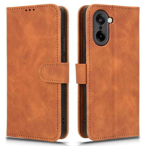 For OnePlus Nord CE5 5G / Ace 5 Racing 5G Leather Case Skin Feel Anti Drop Wallet Flip Phone Cover