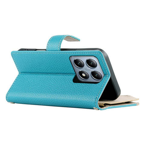 For Xiaomi 14T Pro Case Zipper Wallet Color Splicing Leather Flip Phone Cover with Straps