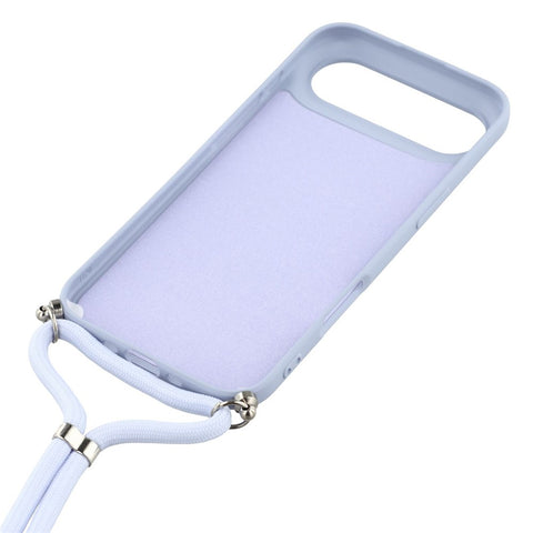 For iPhone Air Case Soft TPU Fiber Lining Phone Cover with Shoulder Strap