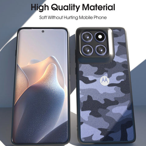 IBMRS For Motorola Edge 60 Fusion 5G / Edge 60 5G Case Soft TPU Frame Hard PC Back Anti-Fall Phone Cover