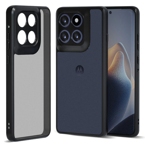 IBMRS For Motorola Edge 60 Fusion 5G / Edge 60 5G Case Soft TPU Frame Hard PC Back Anti-Fall Phone Cover