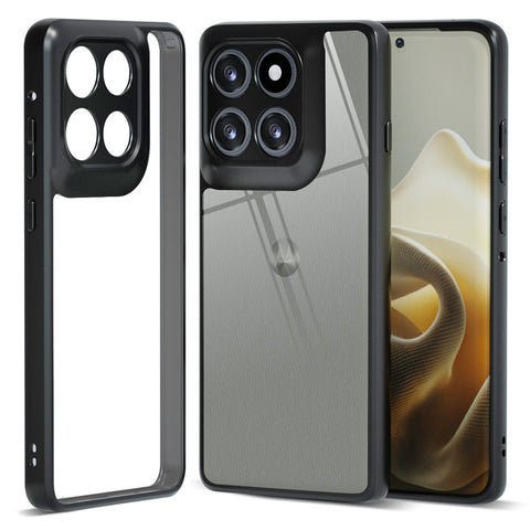 IBMRS For Motorola Edge 60 Pro 5G Case Soft TPU Frame Hard PC Back Anti-Fall Phone Cover