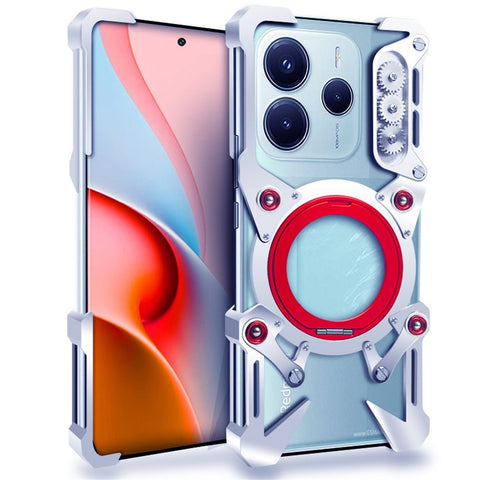 Bumper Case For Xiaomi Redmi Note 14 5G / Note 13 4G / Note 12 Pro Speed 5G / 13 Pro 5G / 13T Pro / Poco X5 Pro 5G Aluminum Alloy Magnetic Phone Cover