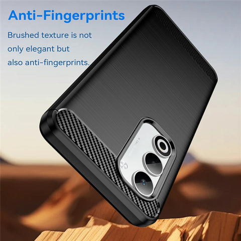 For Oppo A5 5G / A5 4G Case Protective Phone Cover Carbon Fiber Texture Brushed