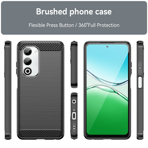 For Oppo A5 5G / A5 4G Case Protective Phone Cover Carbon Fiber Texture Brushed