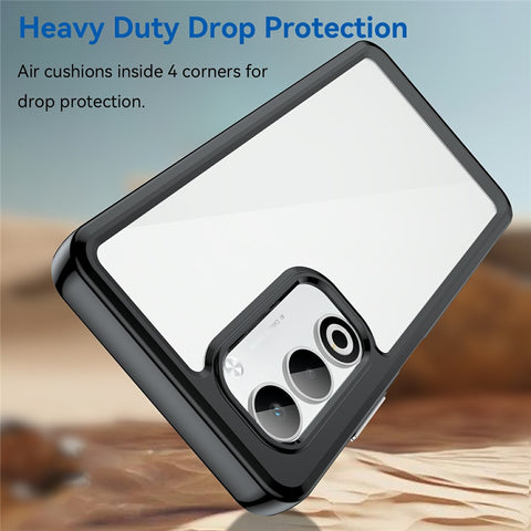 For Oppo A5 5G / A5 4G Case TPU + Acrylic Protective Clear Phone Cover