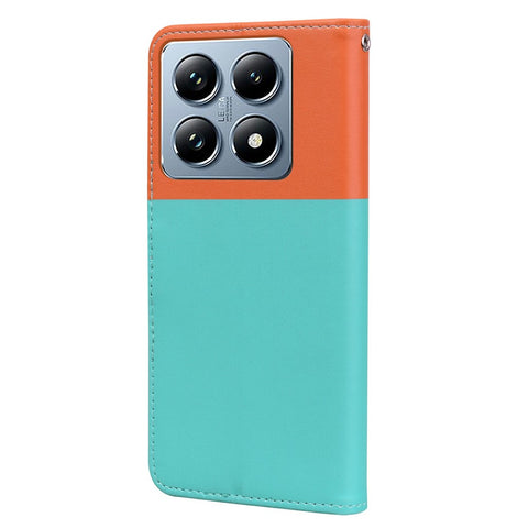 Cartoon Pet Series for Xiaomi 14T Pro Wallet Phone Case Splicing Leather Flip Cover