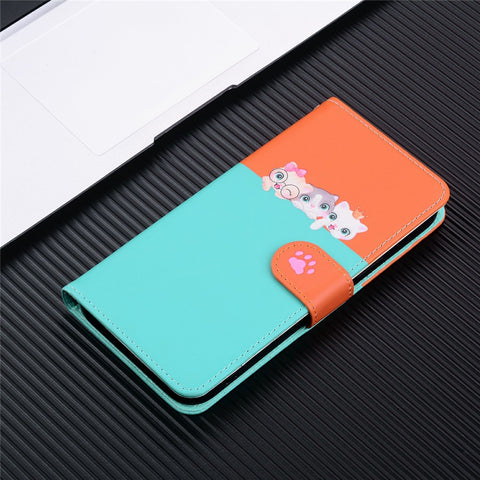 Cartoon Pet Series for Xiaomi 14T Pro Wallet Phone Case Splicing Leather Flip Cover