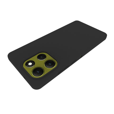 WANLONFENG For Motorola Moto G86 5G TPU Case  MS Series Matte Back Cover with Tempered Glass (Big Hole Lens)
