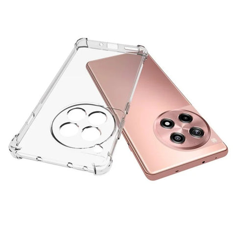 WANLONFENG For OnePlus 12R 5G / OnePlus Ace 3 5G Clear TPU Case  TM Series 2.0mm Phone Back Cover