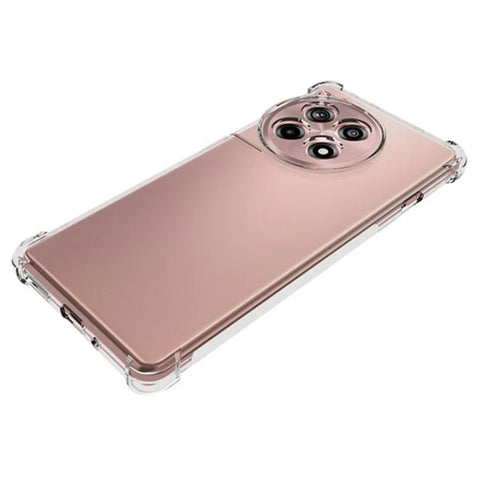 WANLONFENG For OnePlus 12R 5G / OnePlus Ace 3 5G Clear TPU Case  TM Series 2.0mm Phone Back Cover